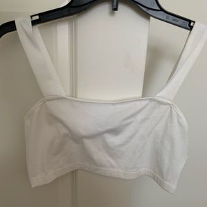 SHEIN white crop top, size m
